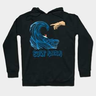 Surf Creation Michelangelo Big Blue Wave Hoodie